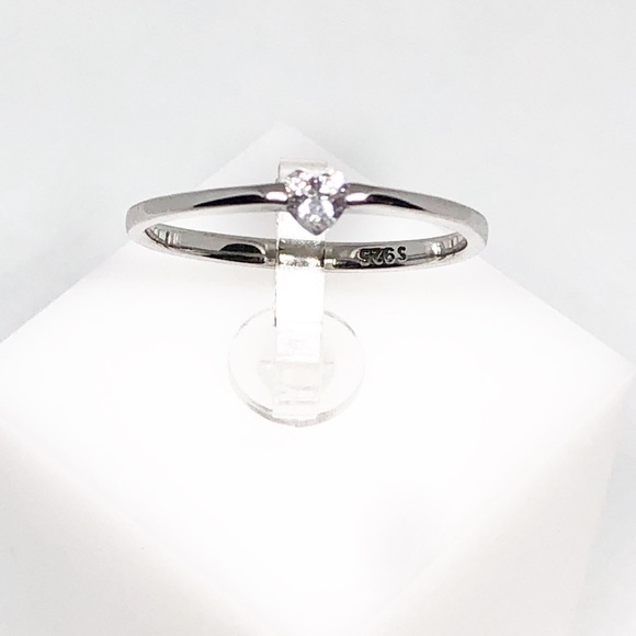 🤍💍Sterling silver delicate heart ring - Picture 3 of 5